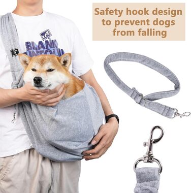 Сумка-переноска для собак, переноска для маленьких собак, сумка для вигулу собак, регульована переноска для тварин, комфортна, для прогулянок та подорожей