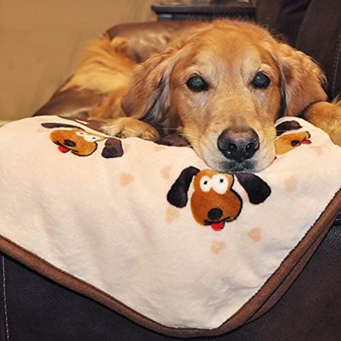 SmartPetLove ковдра для тварин, надм'яка та міцна, коричневий візерунок