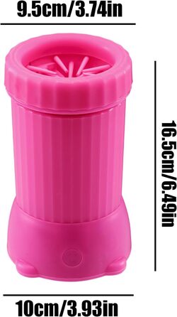 Автоматичний мийник лап для собак та котів, USB, для подорожей та прогулянок, рожевий