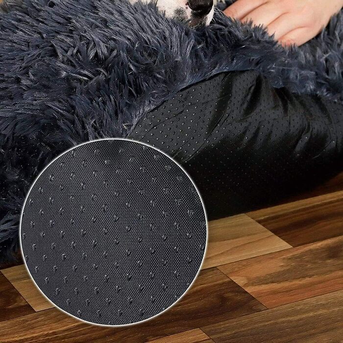 Ортопедичне ліжко для собак великих порід, XL, плюшеве, 110/120 см, з подушкою, миється