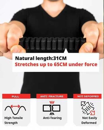 EVERKING 6-в-1 повідок для собак з живітним ременем – повідь для бігу та прогулянок, з двома ручками, антишокова пружина, кріплення для авто, альтернатива шлейці (Блакитний, Сірий, Блакитний, Хакі)