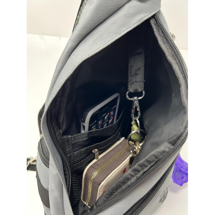 Сумка для тренування собак Paw Leckerli, сіра, стандартна (1 шт.)