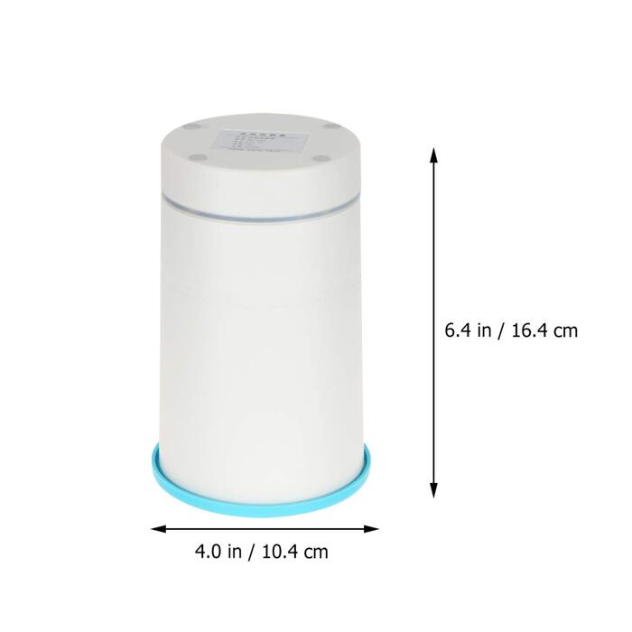 Машина для миття лап тварин FRCOLOR з силікону, USB-зарядка, ротаційна щітка, блакитний/білий колір, 16.4*10.4*2.3 см