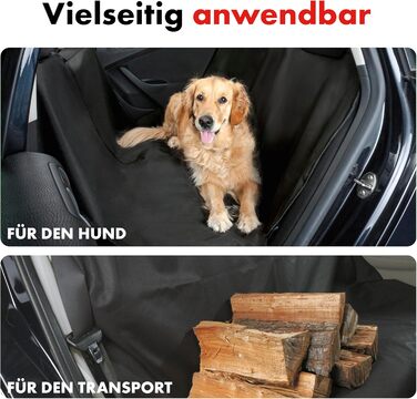 Захист для багажника WALSER Cäsar: килимок з боковим захистом, універсальний, для собак, чорний (захист заднього сидіння)