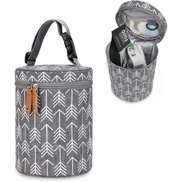 Сумка-органайзер для корму для собак K ERATISNIK – вихідна, для подорожей, кемпінгу, авто (сіра)