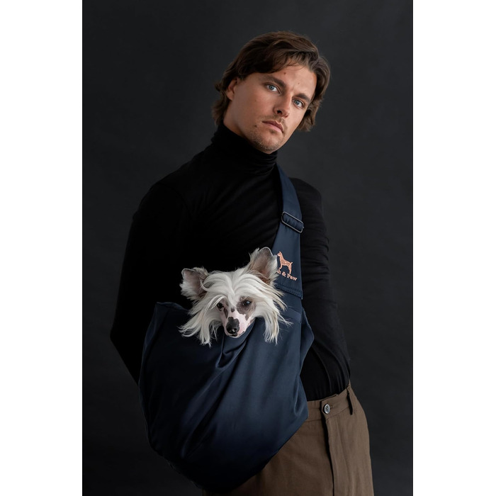 Трансформер для собак Noah & Paw до 5 кг: зручна переноска з регульованим ремінцем та м'яким хутром, подвійний захист, преміум-тканина Twill