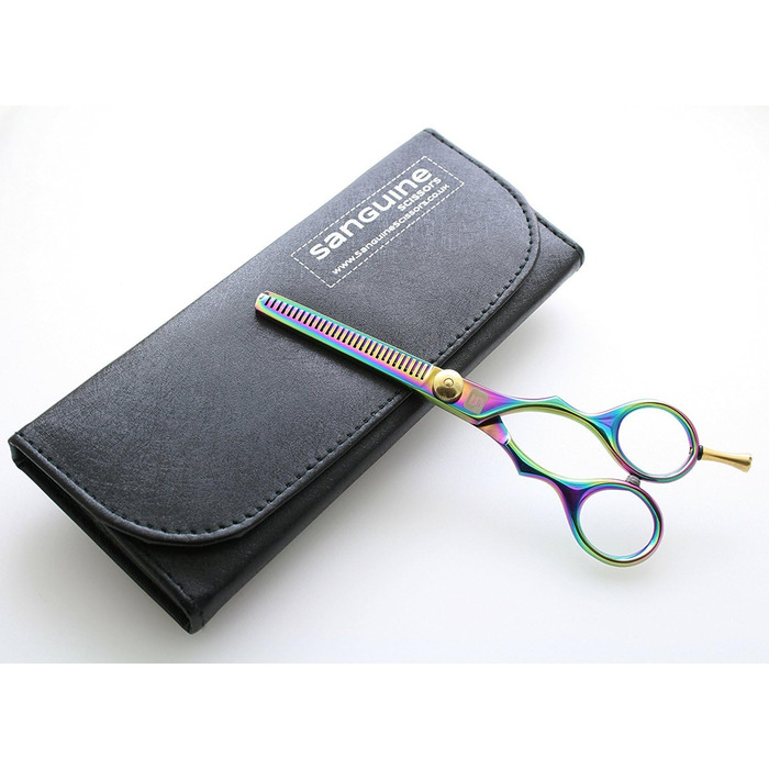 Професійні ножиці для филировки волосся з титану, для всіх типів волосся – подарунковий кейс