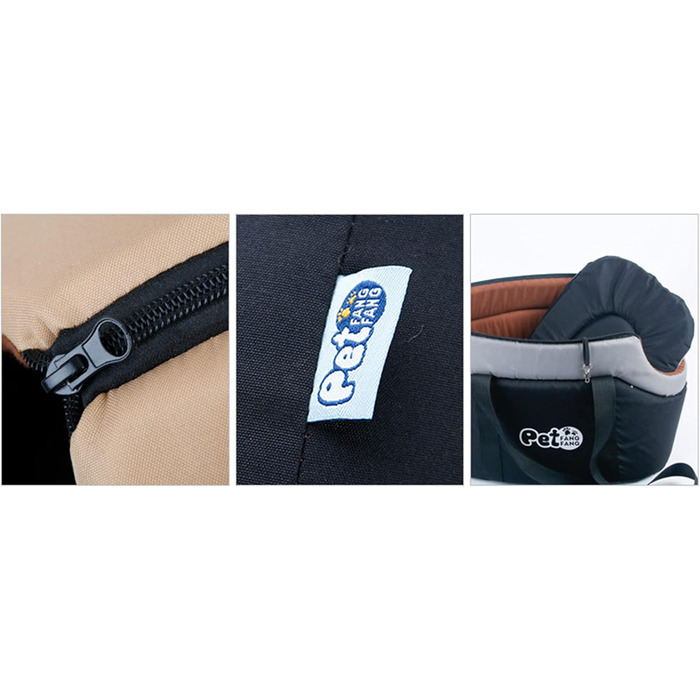 Сумка-переноска для собак маленьких порід, чорна: зручна та портативна переноска для тварин, ідеальна для подорожей та прогулянок на свіжому повітрі.