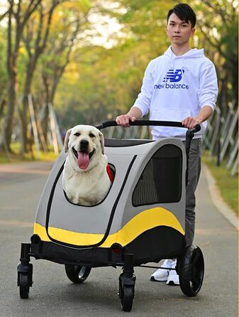 Візок для собак та котів 2-в-1 Boxer SmartSpace Concept: великий об'єм, матеріал Oxford 600D, вантажопідйомність до 60 кг