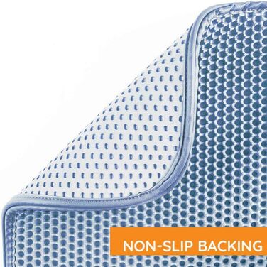 Килимок для котячого туалету KA®, великі коти, водонепроникний, EVA, PVC, двошаровий, для дому, балкону, вітальні