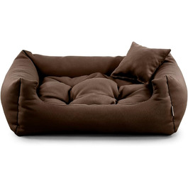 Зручне ліжко для собак Gutekissen NEO (S - 70x55, 65x55, Колір: Коричневий) - Міцні матеріали, висока якість