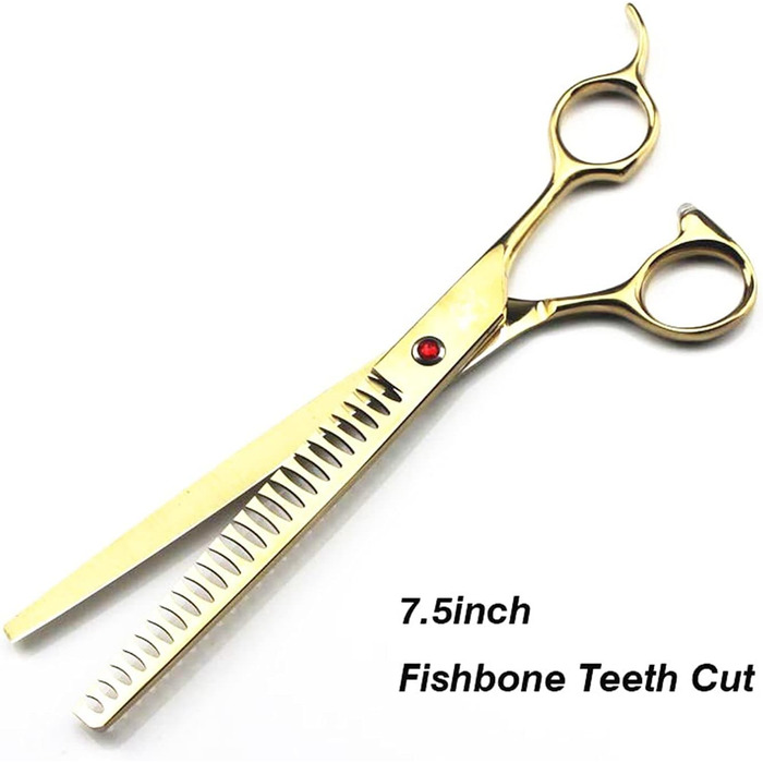 Набір професійних ножиць для грумінгу собак та котів: прямі та зігнуті моделі