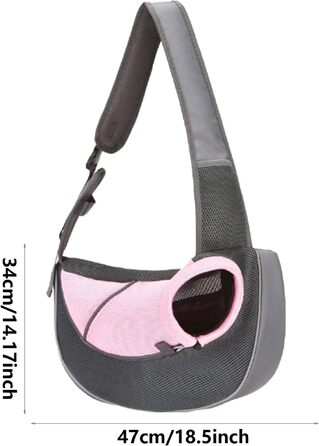 Сумка-переноска для собак та котів, Oxford-тканина, дихаюча, для маленьких тварин, з регульованим ременем