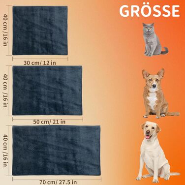 Нагрівальний килимок для тварин NAMOTEK з регулюванням температури та таймером, вологостійкий, з безпечним нагріванням, автоматичне вимкнення, 40x30 см, сірий