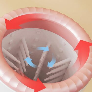 Автоматична машина для миття лап собак - портативна мийка для лап, біло-блакитна (рожево-біла)