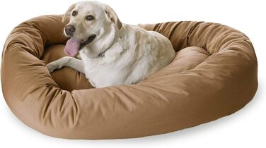 Лежак для собак Majestic Pet у формі бублика, 132 см, хакі