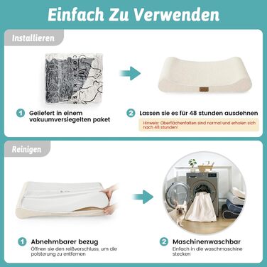 Лежанка для собак, 90x60x13 см, з високим бортиком - ортопедичний лежак для собак з корисного, водовідштовхувального та неслизького матеріалу у формі човна, підходить для собак до 29 кг, бежевий колір, розмір M