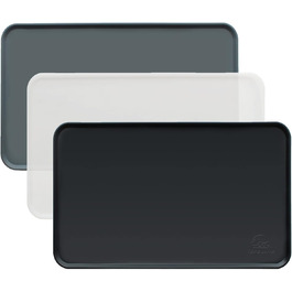 Силіконовий килимок під миску для собак та котів, 60x40 см, чорний, нековзний