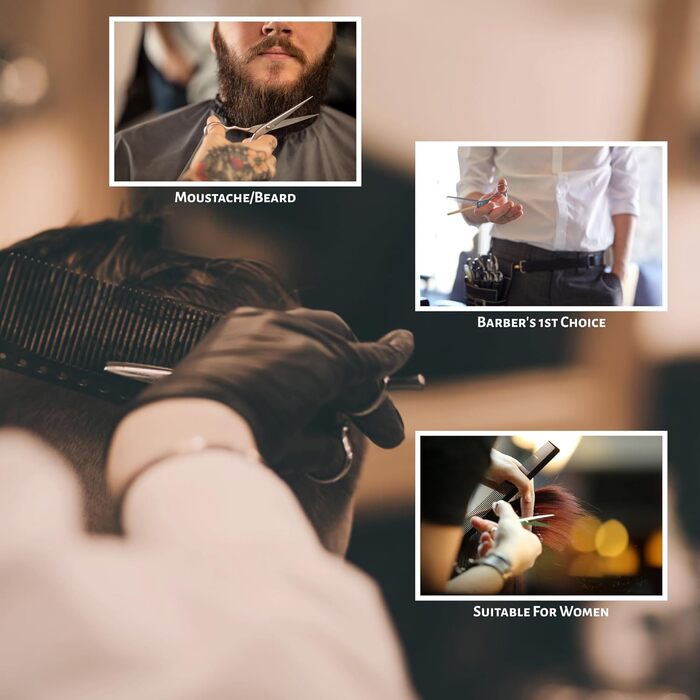 Професійні ножиці для стрижки волосся OCBA 6 дюймів (сріблясті) - для перукарів та салонів