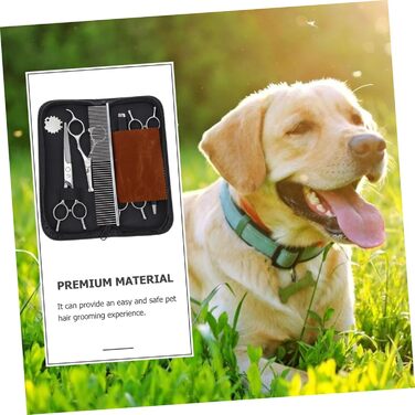 Набір для стрижки тварин Happyyami з косичками: професійний, з нержавіючої сталі, безпечний для комфорту вашого улюбленця