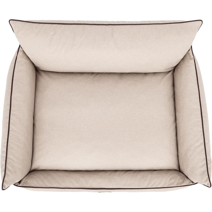 Ліжко для собак DOGGY, XXL, 106 x 80 см, бежеве, екологічне полотно