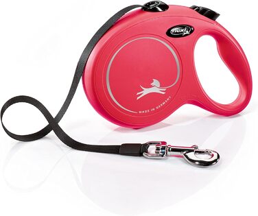 Рулетка для собак Flexi New Classic L, 5 м, червона, до 50 кг
