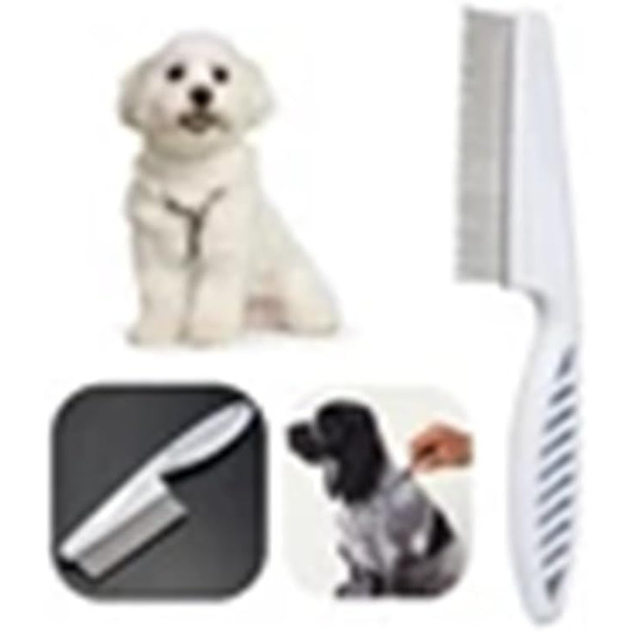 Щітка для собак, інструмент для догляду за шерстю, щітка для домашніх тварин, ефективна щітка для собак (Біла)