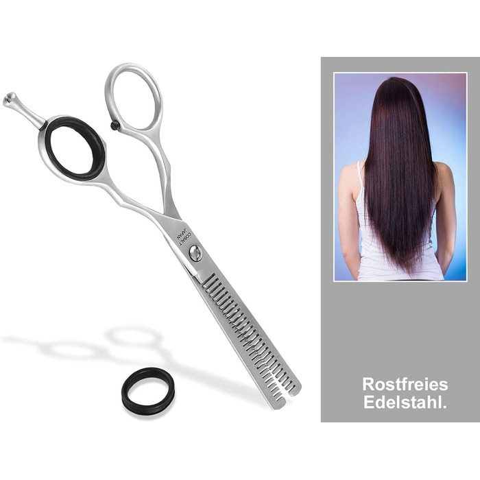Професійна фризьорська ножиці для стрижки волосся, модельована ножиця з нержавіючої сталі, 6 дюймів (15,24 см)