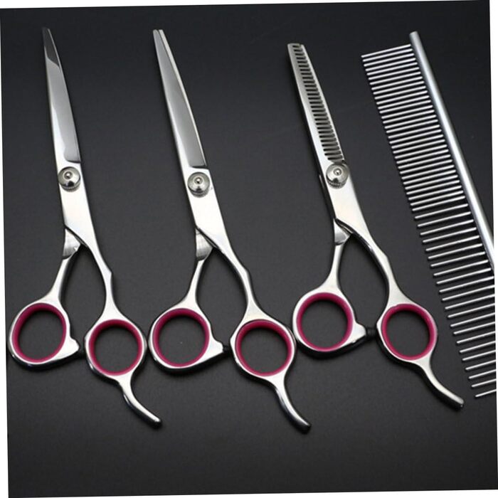 Набір професійних ножиць для грумінгу домашніх тварин BESPORTBLE (для собак та котів)