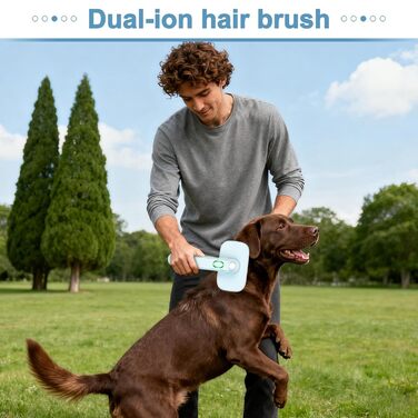 Самоочисна щітка для видалення шерсті | Щітка для собак, що самостійно очищується | Інструмент для догляду за шерстю котів та домашніх тварин, що розплутує та масажує | Дружній до шкіри