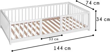 Ляжка для собак CoolDreams, велика, піднята, з бука, біла