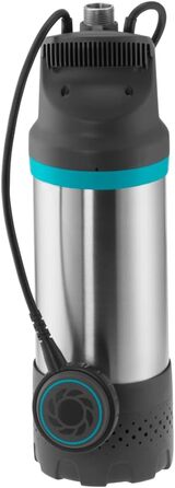 Занурювальний насос Gardena 5900/4 inox для чистої води, 5900 л/год, з фільтром та захистом від сухого ходу, тиха робота