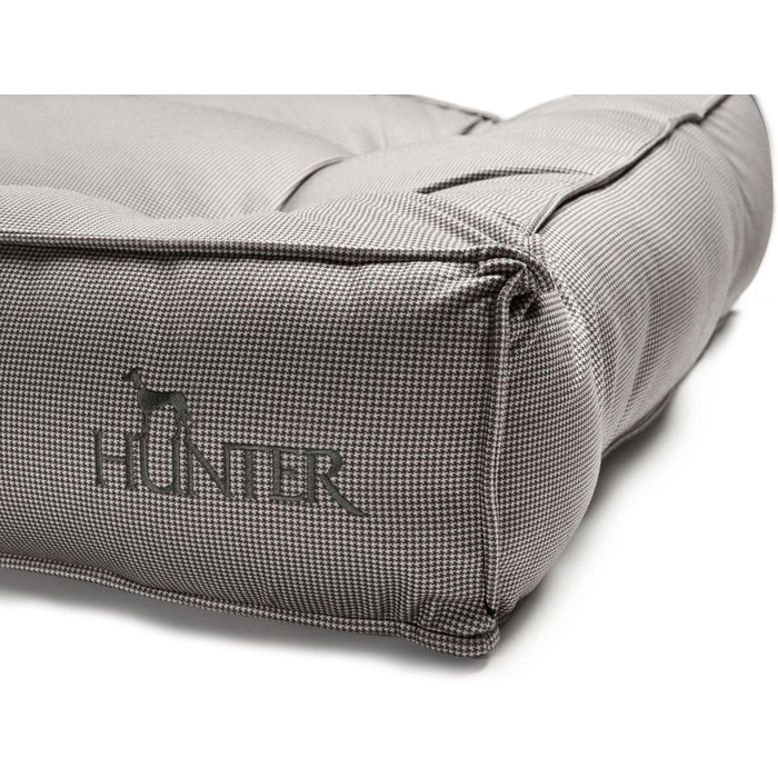 Ліжко для собак HUNTER Lancaster, степване, з малюнком, м'яке, 100 x 70 см, сіре