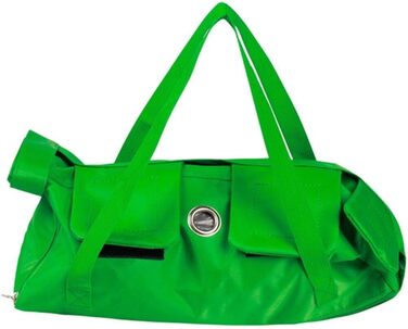 Транслючена сумка-переноска для собак та котів, зелена. Дихаюча, анти-царапин, захист від укусів. Для маленьких та середніх порід.