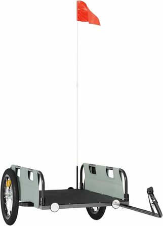 Фархангер ARKEM для велосипеда: сірий, з оксфордської тканини та металу, кошик для собак