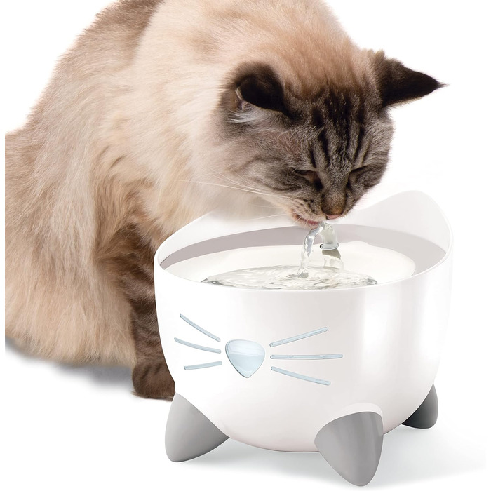 Автоматичний фонтан для котів Catit PIXI з кришкою з нержавіючої сталі