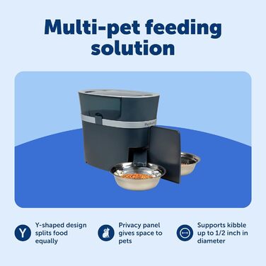 Автоматичний дозатор корму PetSafe для 2 тварин: собаки та коти, BPA-free, 2 порції