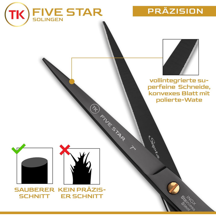 Професійна фризьорська ножиці Supra Premium 7