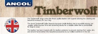 Нашийник для собак Ancol Timberwolf, шкіряний, малинового кольору, 34-43 см (гірчичний, 30-34 см)