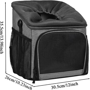 Велосипедний кошик для собак - дихаючий кошик для тварин | Легкий переноска, проста установка для подорожей, кемпінгу, щоденного використання