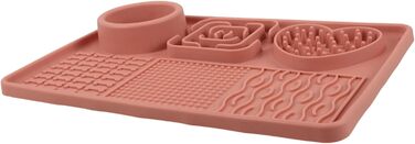 Килимок для собак та котів з присосками, силікон харчового класу, анти-слиз, для повільного годування, нековзний, яскравий, для тварин