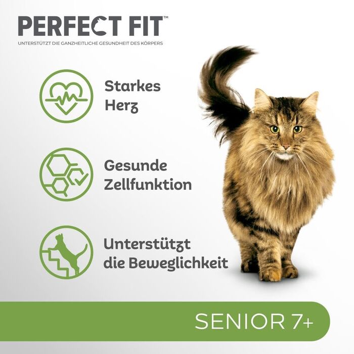 Сухий корм для літніх котів PERFECT FIT Senior 7+, курка, 7 кг