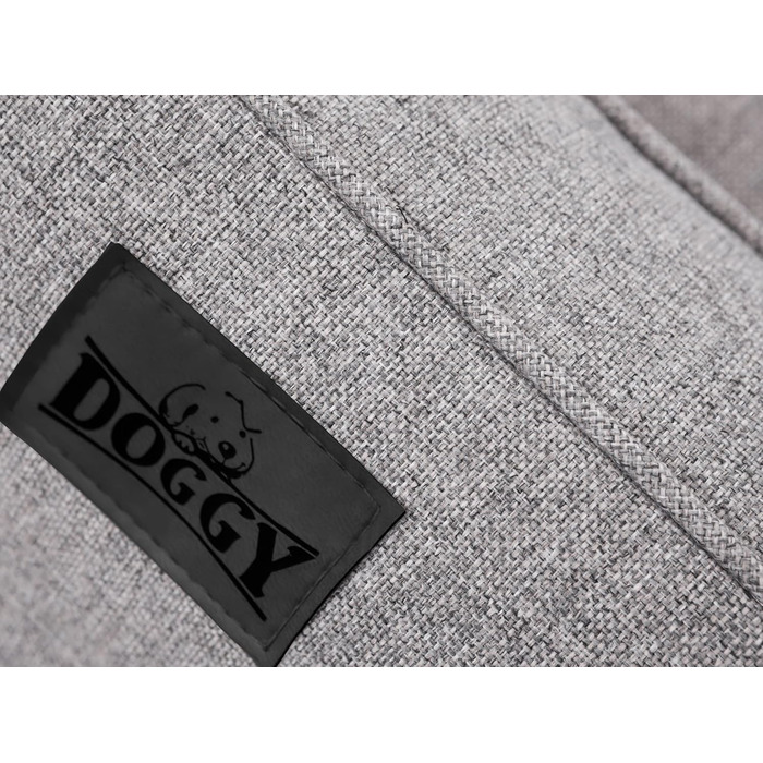 Ліжко для собак, корзина для собак, ліжко-кімната для тварин, знімний чохол, сірий колір, XXL (117x79 см)