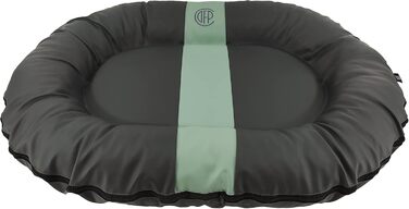 CAZO Oslo: Овальне ліжко для собак та котів, сірий колір, 80 x 60 x 14 см, розмір S