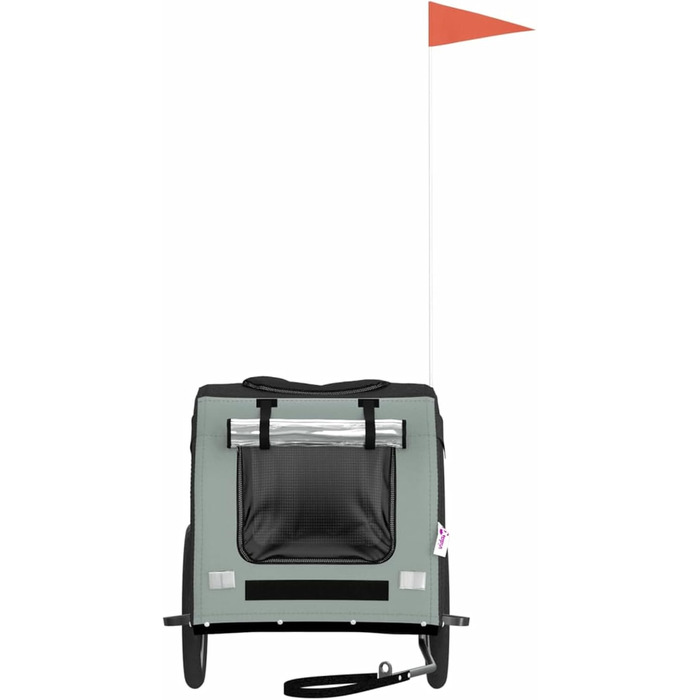 Причіп для велосипеда Gecheer для собак, чорний, з оксфордської тканини та сталі, вантажопідйомний, транспортний (125 x 64 x 66 см)