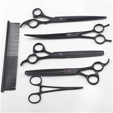 Професійна ножиця для собак, вигнута ножиця, ножиці для догляду за шерстю собак, набір для грумінгу домашніх тварин, для собак та котів