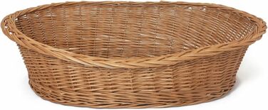 Корзина для собак Dekoleidenschaft з ротангу, XL, 90x70 см - ліжко для собак та інших тварин