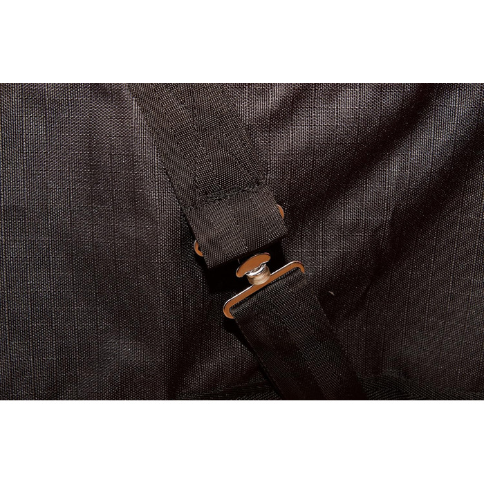Зимова кінська попона Saddlery4U, Ripstop 1200D, 400 г, високий захист шиї, бірюзово-чорна, 155 см