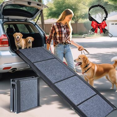 Рампа для собак у машину X-Lange 180,3 см: складна, для великих собак, до вантажівок, з антиковзким покриттям