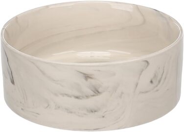 Миска для собак Керамічна кругла 1,2л, стійка до миття в посудомийній машині, для великих собак, Flamingo Dog Bowl Baron (Сірий, 450 мл)